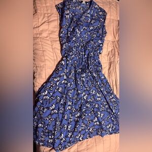 Kate Spade Poplin Bow Butterfly Print Top